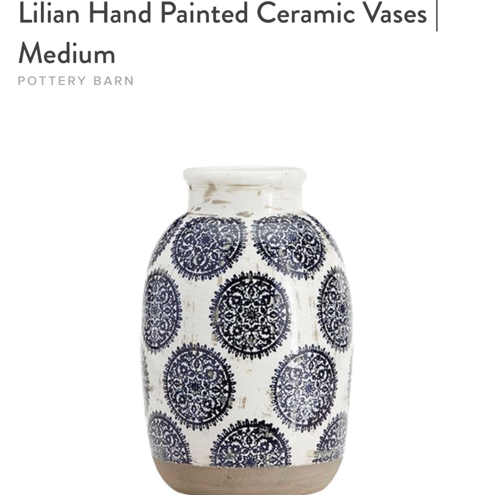 ISO Pottery Barn hand painted Lilian vase